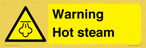 Warning Hot steam